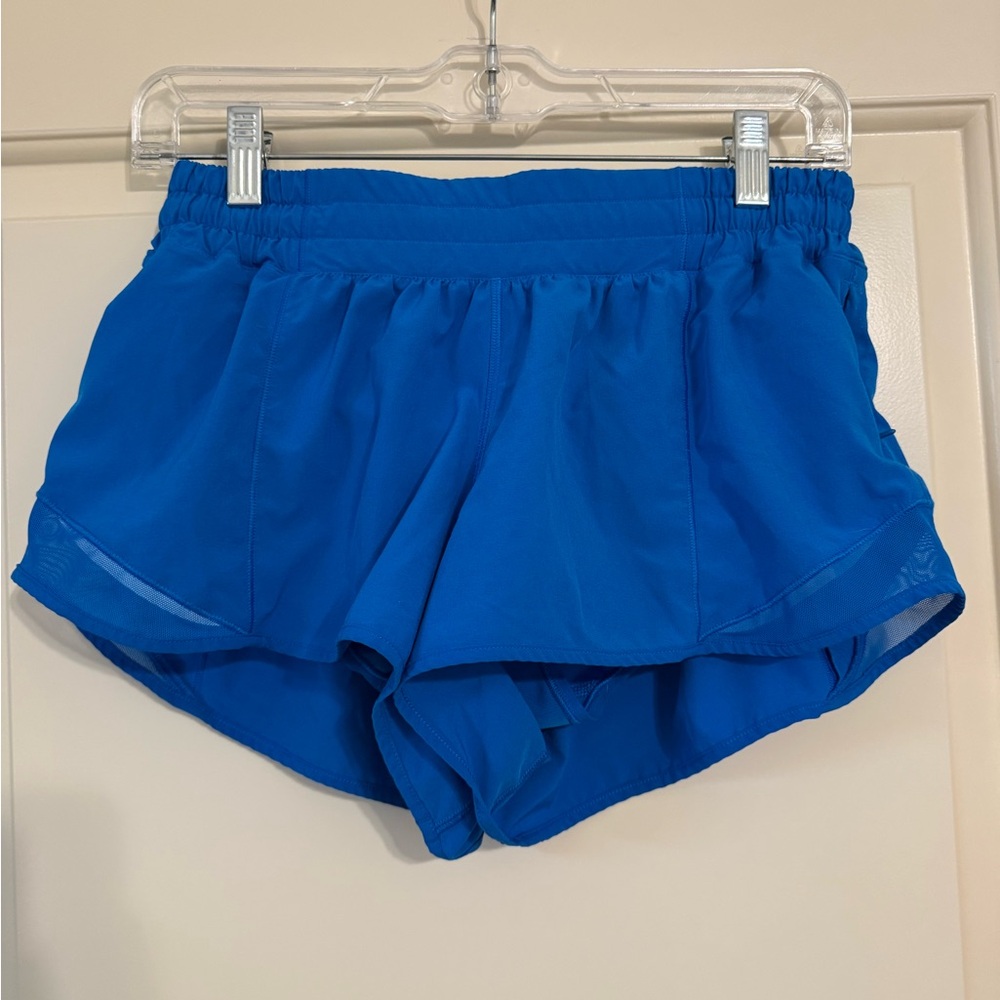 Lululemon Hotty Hot Blue Athletic Shorts